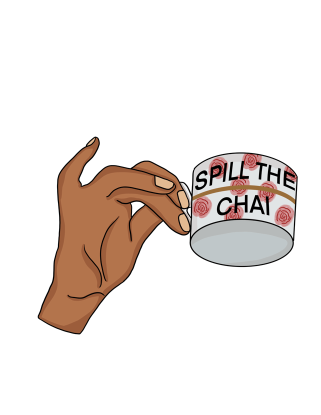Spill the chai sticker 1